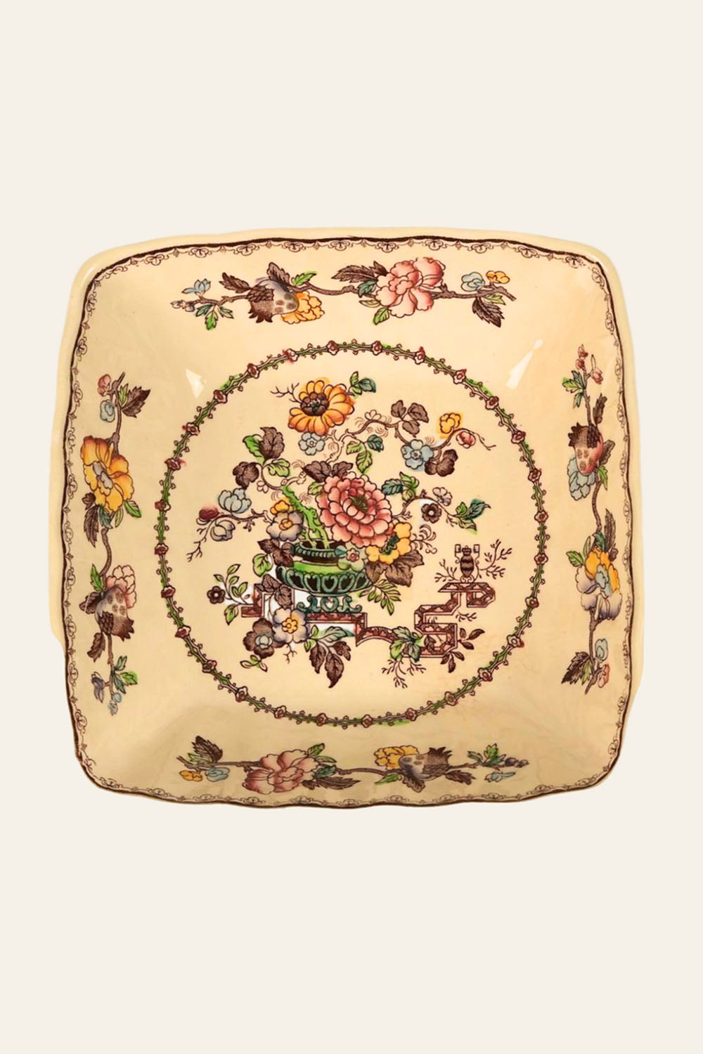 Mason's Ironstone Nabob Square Bowl