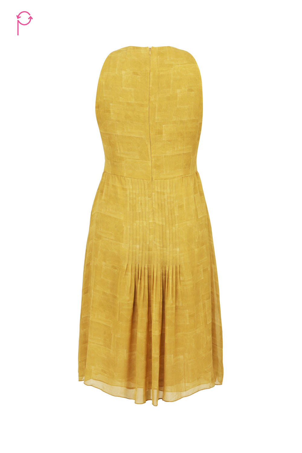 Preloved Yellow Fit & Flare Dress