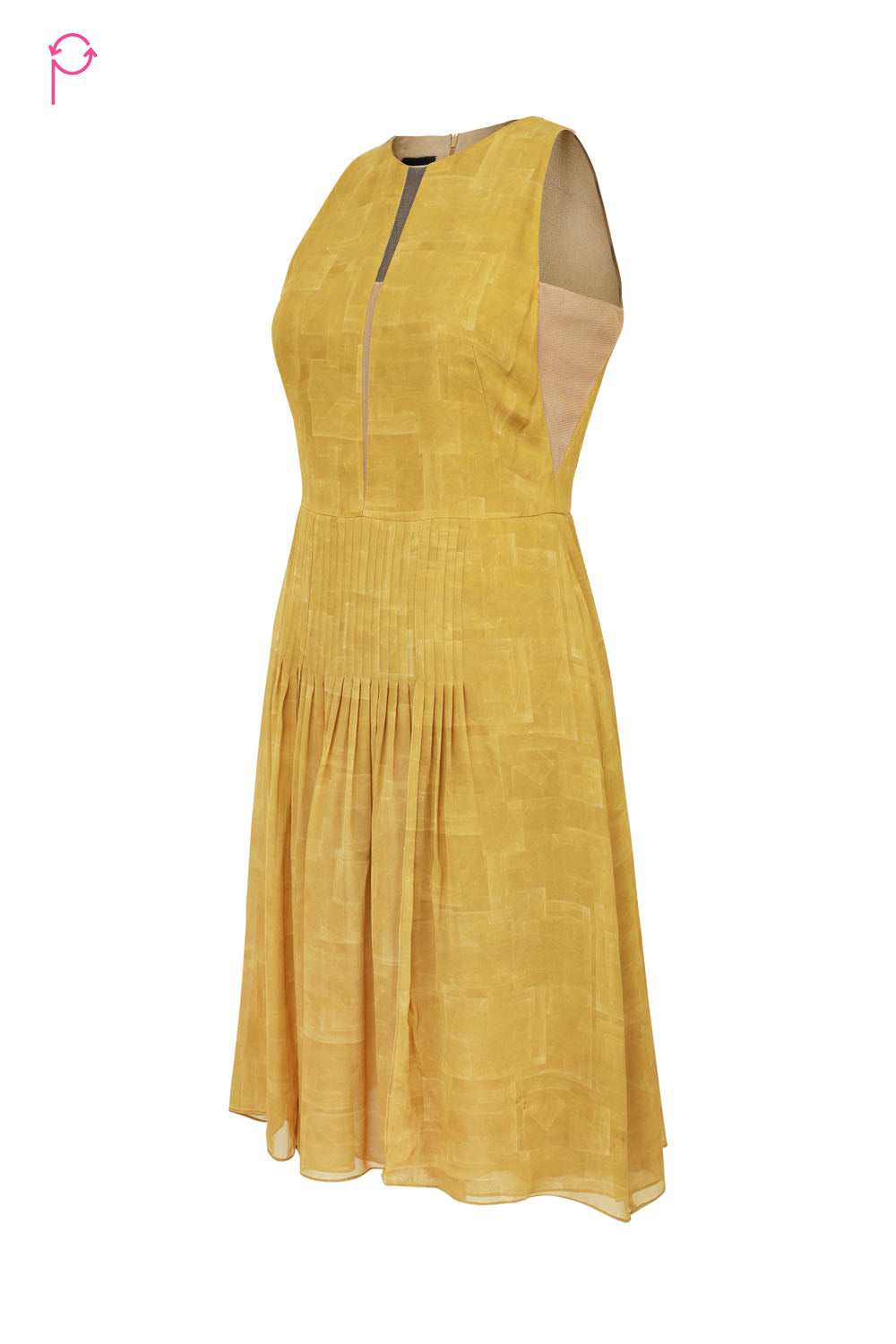 Preloved Yellow Fit & Flare Dress