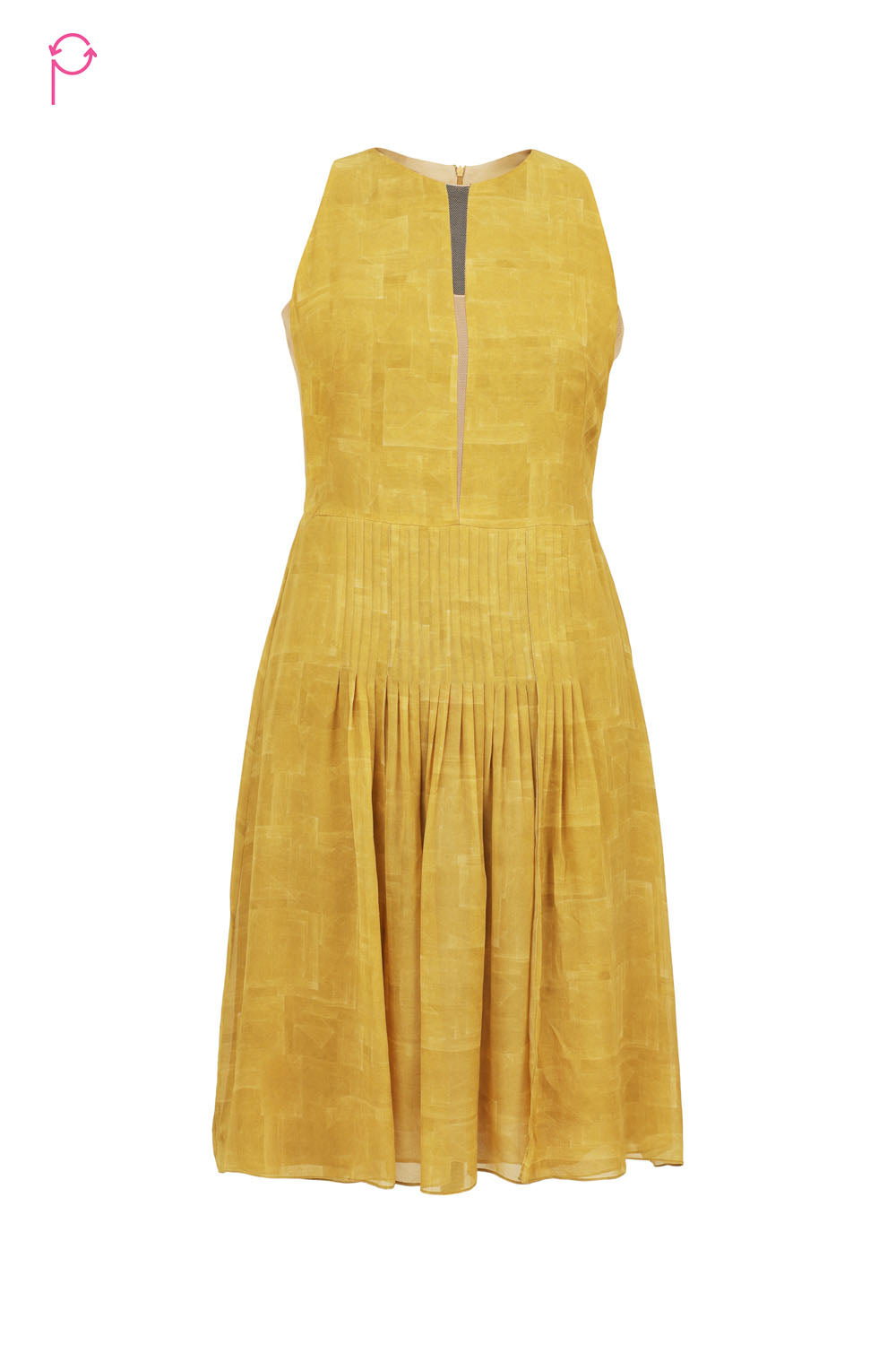 Preloved Yellow Fit & Flare Dress
