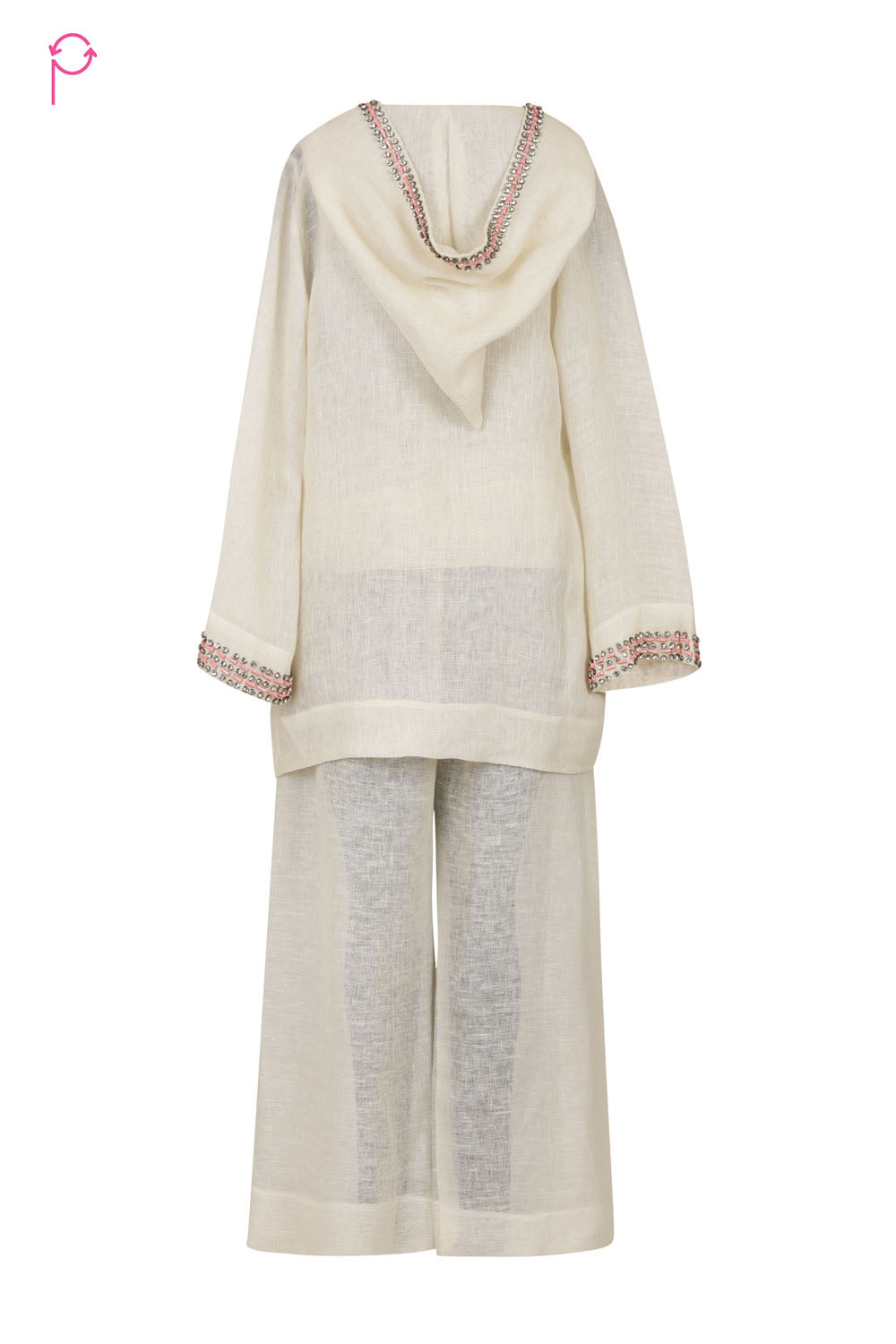 Preloved Ivory Linen 4-Piece Set
