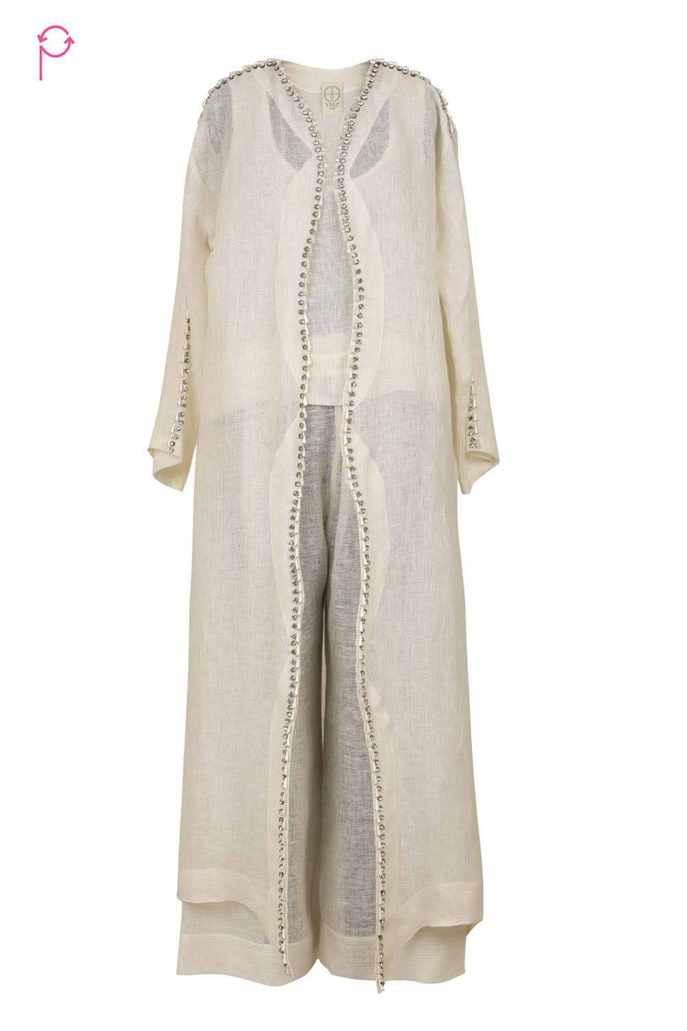 Preloved Ivory Linen 4-Piece Set