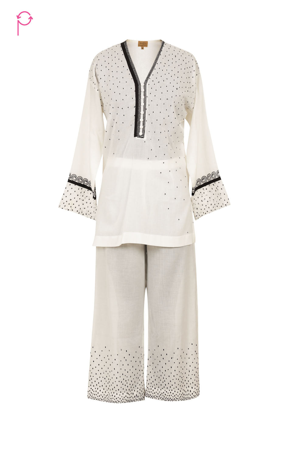 Preloved Cotton White Co-ord Set