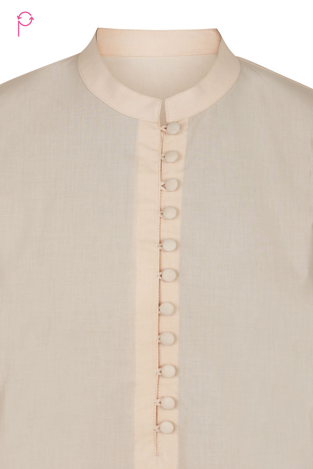Preloved Skin Beige Women Cotton Kurta Set