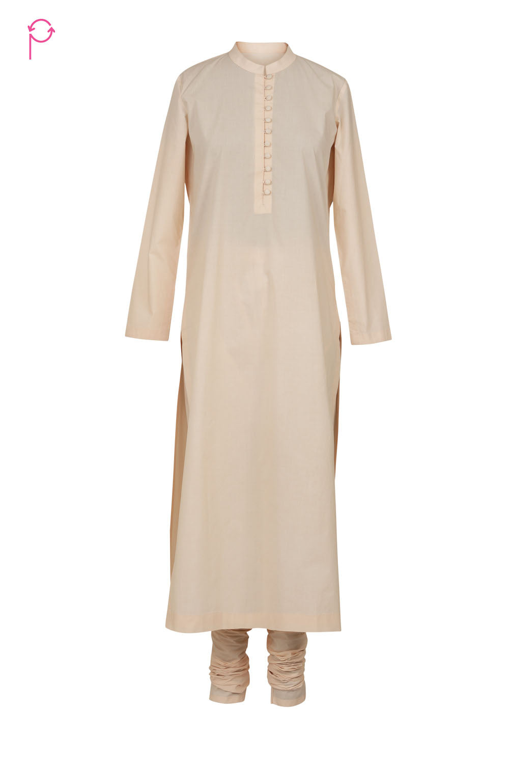 Preloved Skin Beige Women Cotton Kurta Set