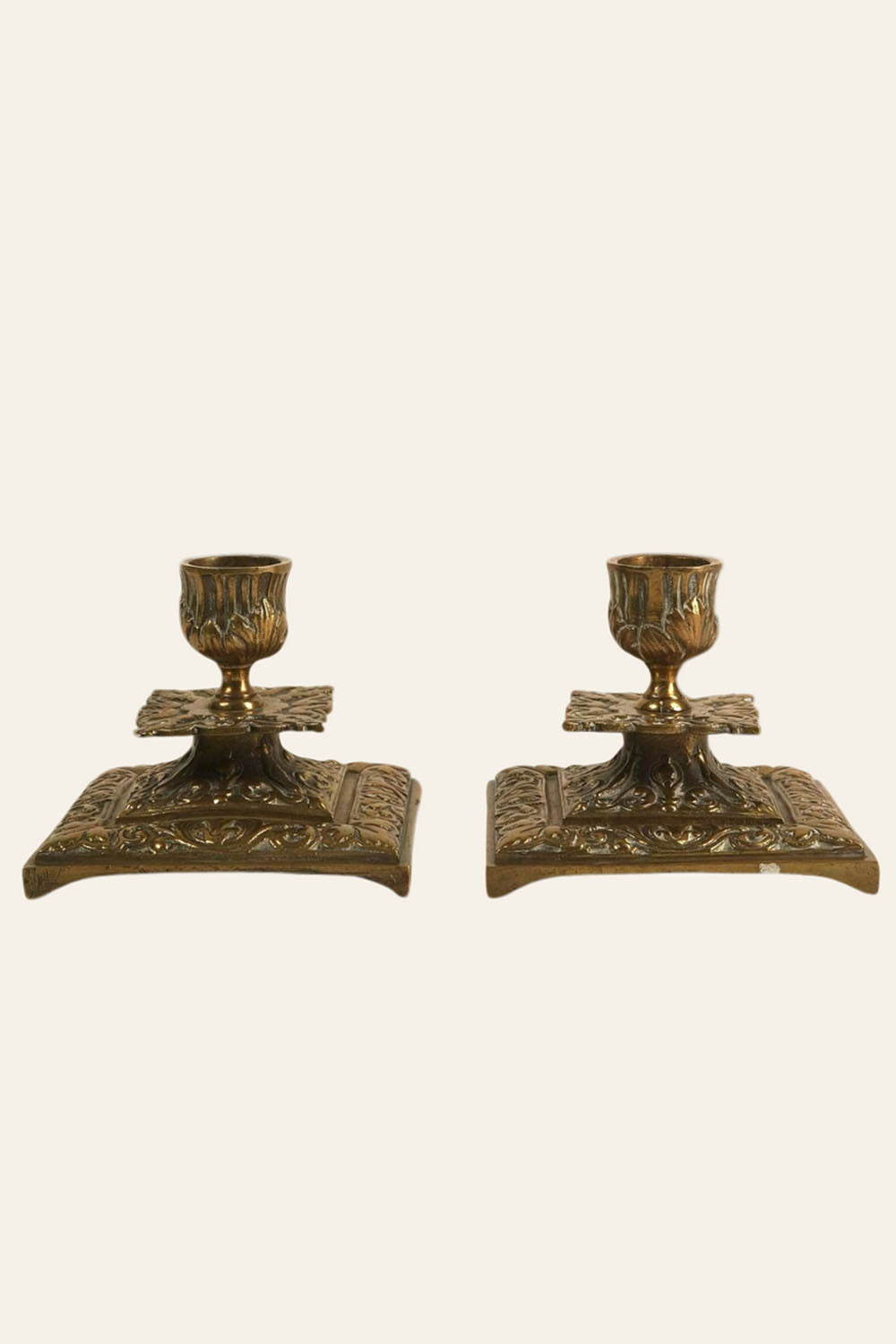 Preloved Vintage Neoclassical Style Candle Holders | Set of 2