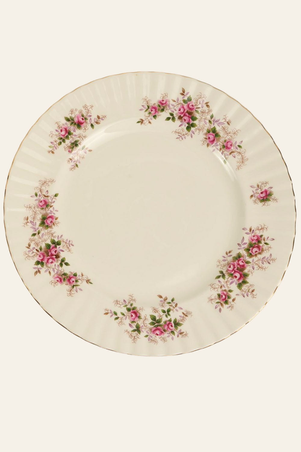Preloved Vintage Royal Albert Victoriana Rose Dinner Plates (Set of 8)