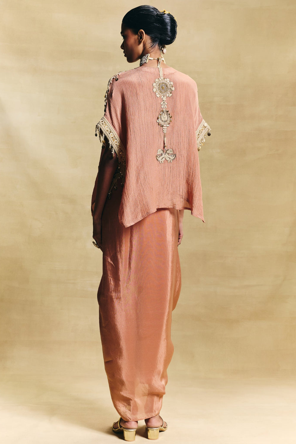 Kaftan Top & Drape Skirt