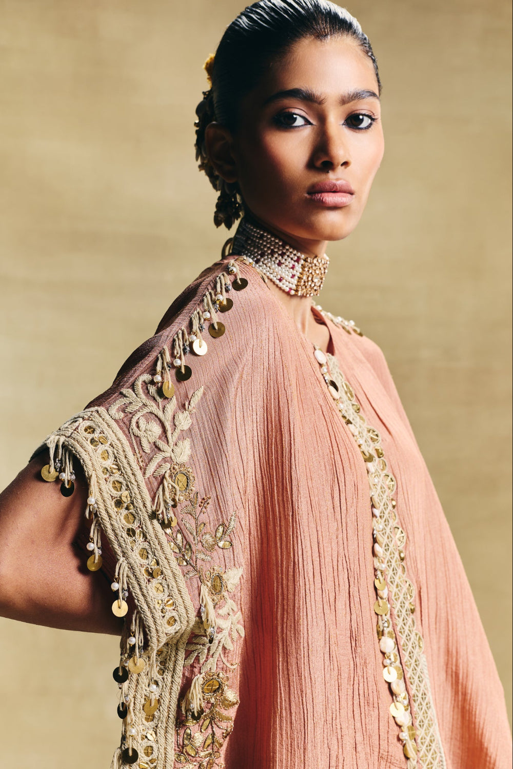 Kaftan Top & Drape Skirt