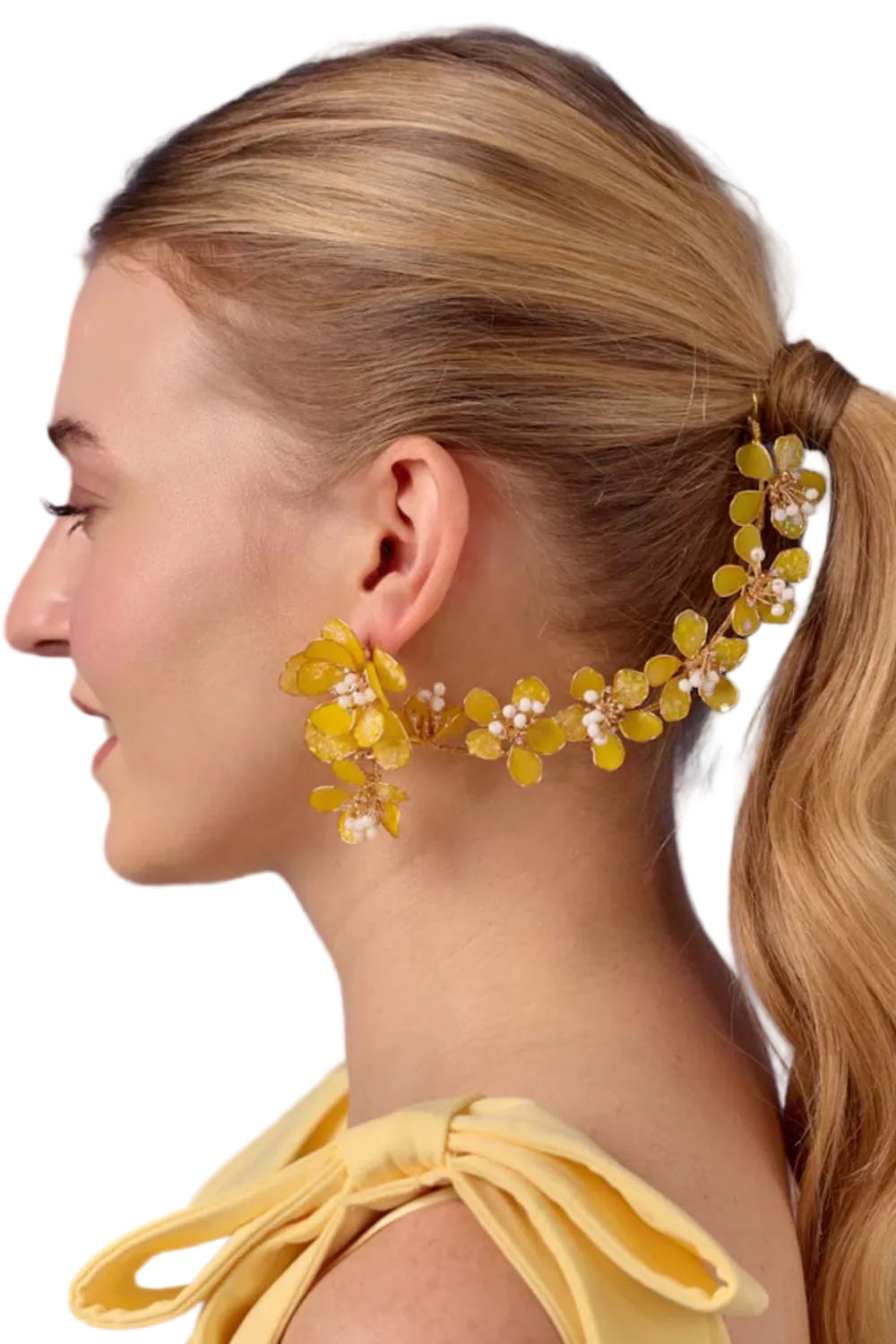 Adira earrings with kaanchain