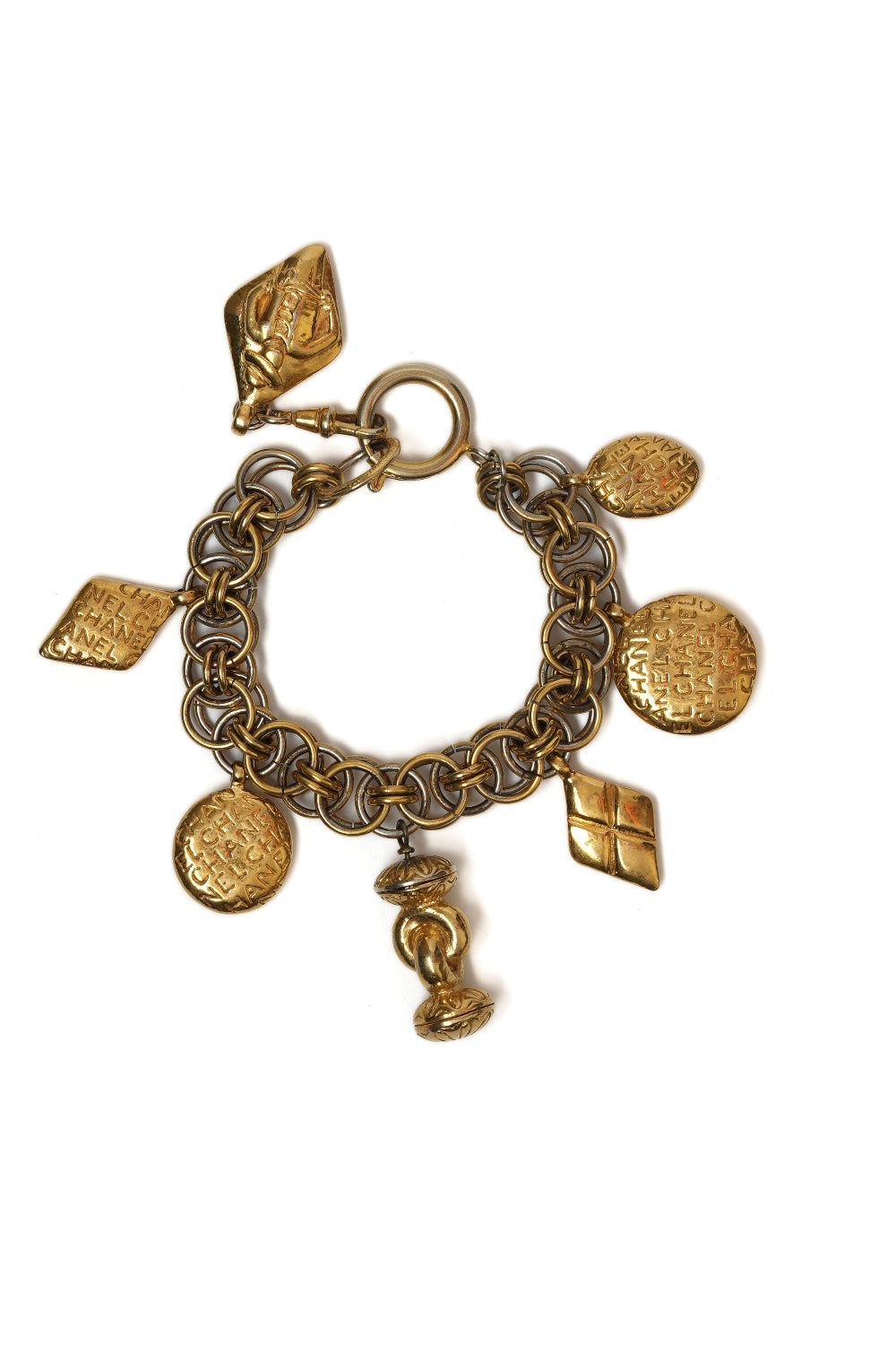 Vintage Chanel Multi-Icon Charm Bracelet
