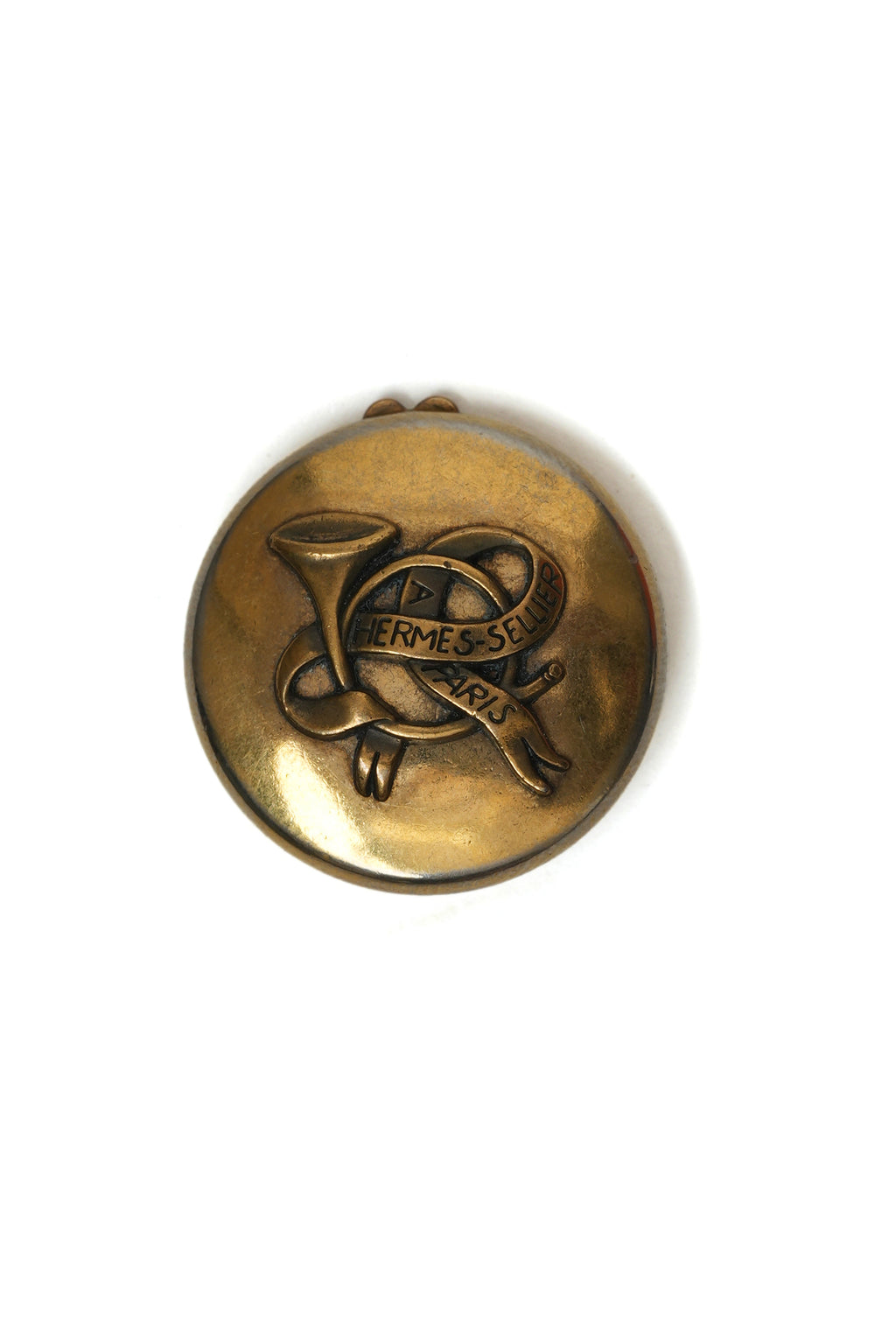 Vintage Hermes Coin Button Earrings