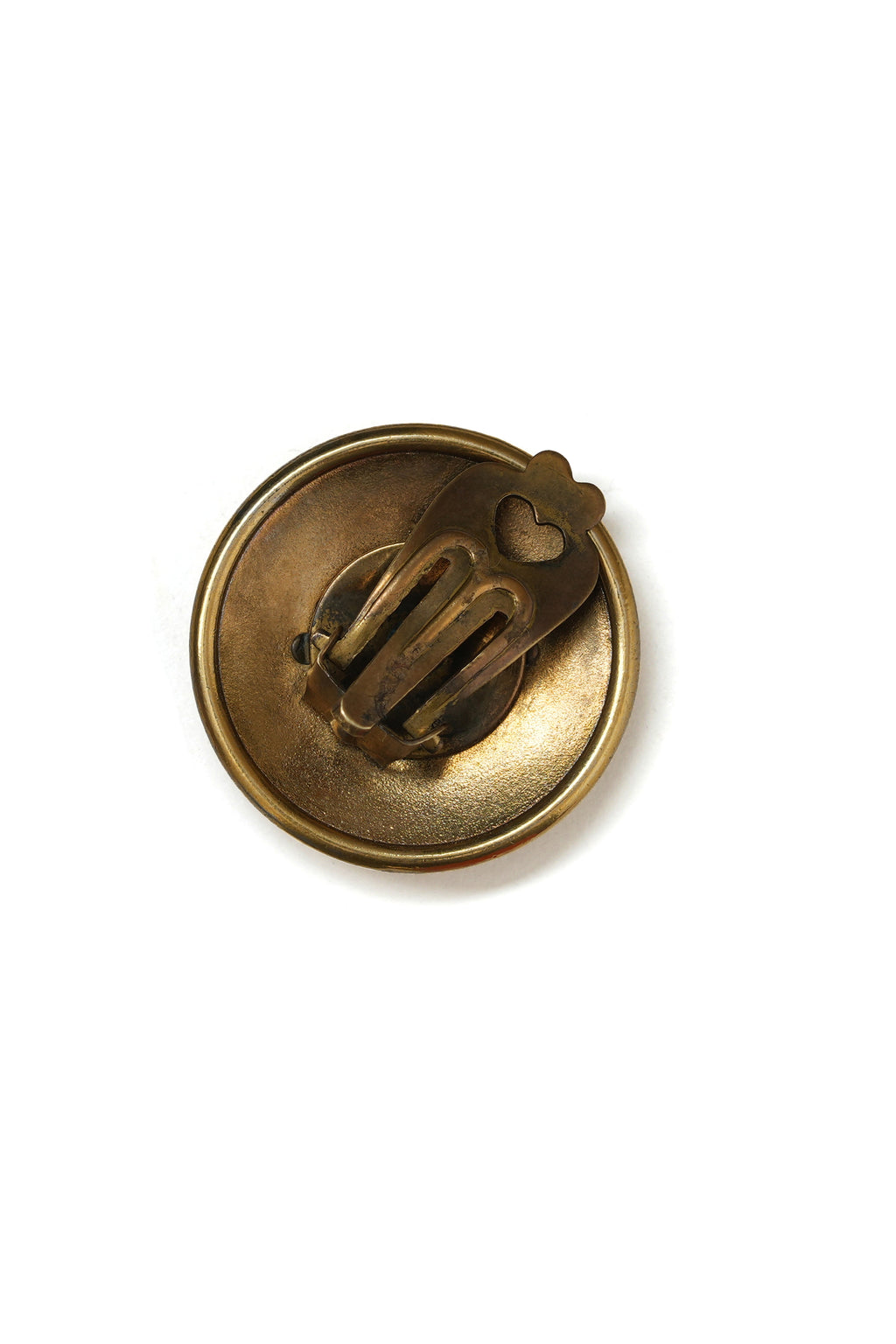 Vintage Hermes Coin Button Earrings
