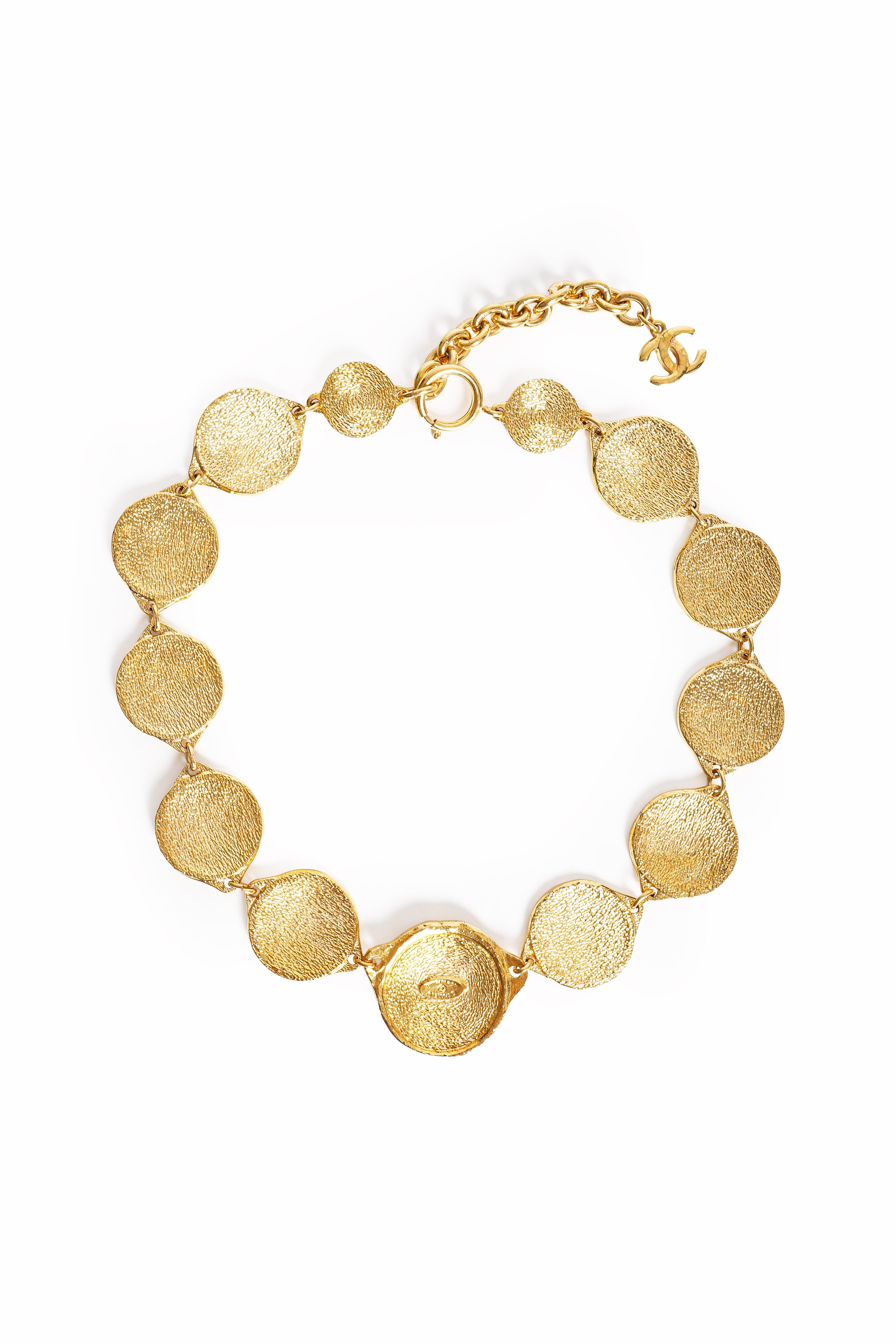 Vintage Chanel "CHANEL 31 RUE CAMBON PARIS" Coin Necklace