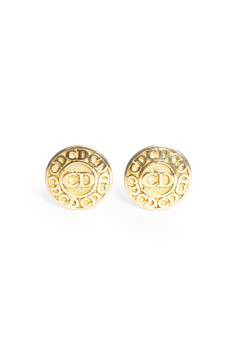 Vintage Christian Dior Monogram CD Logo Earrings