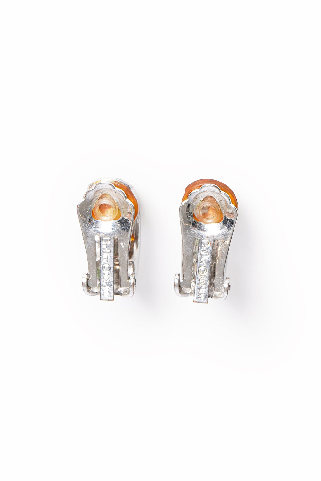 Vintage Christian Dior Textured Basketweave Hoop Earrings