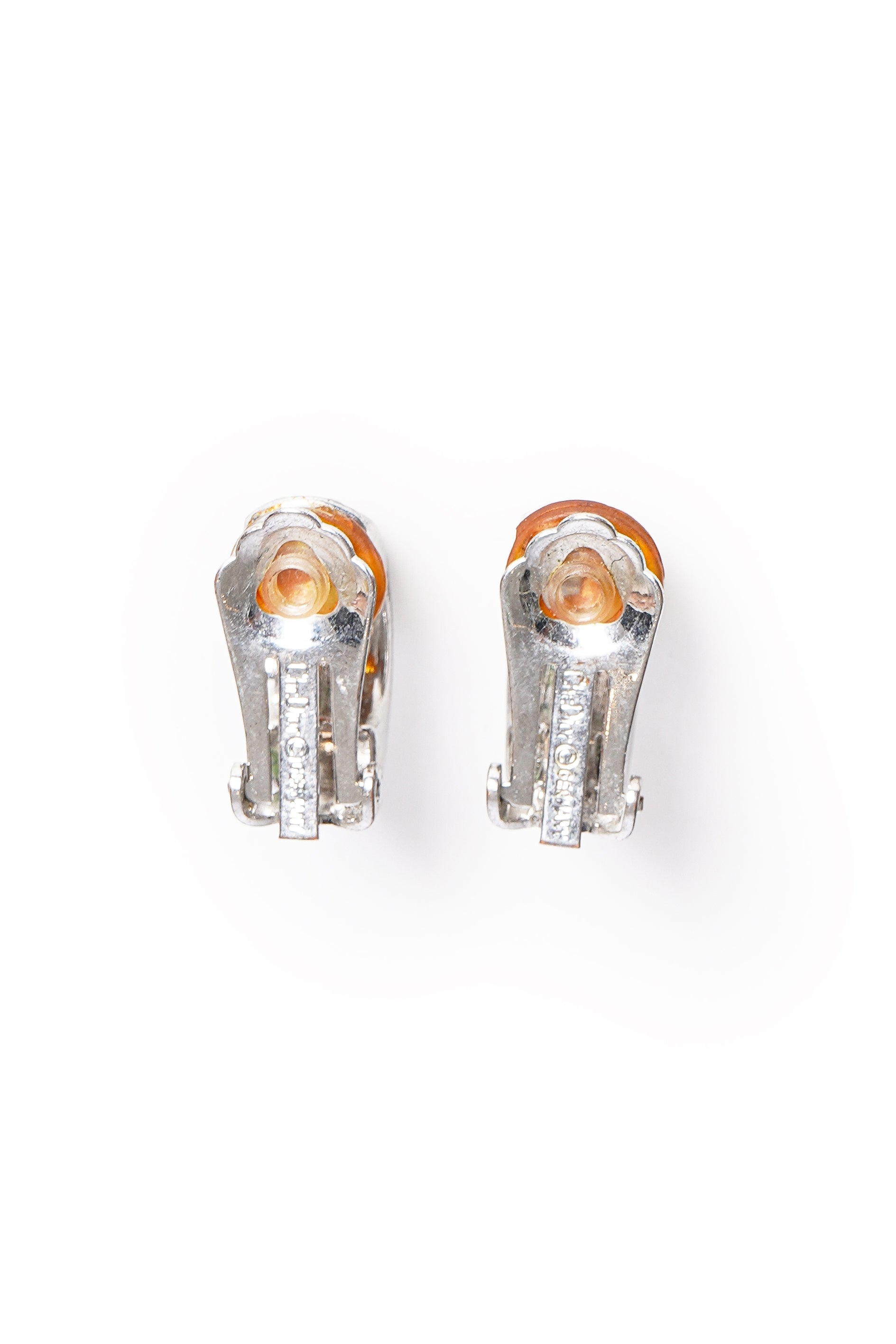 Vintage Christian Dior Textured Basketweave Hoop Earrings