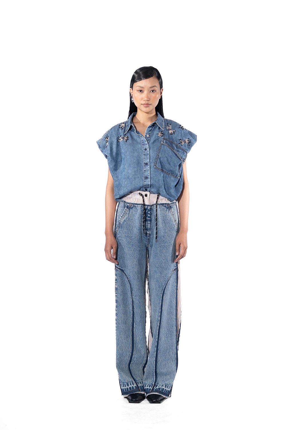 Vessa Denim Top