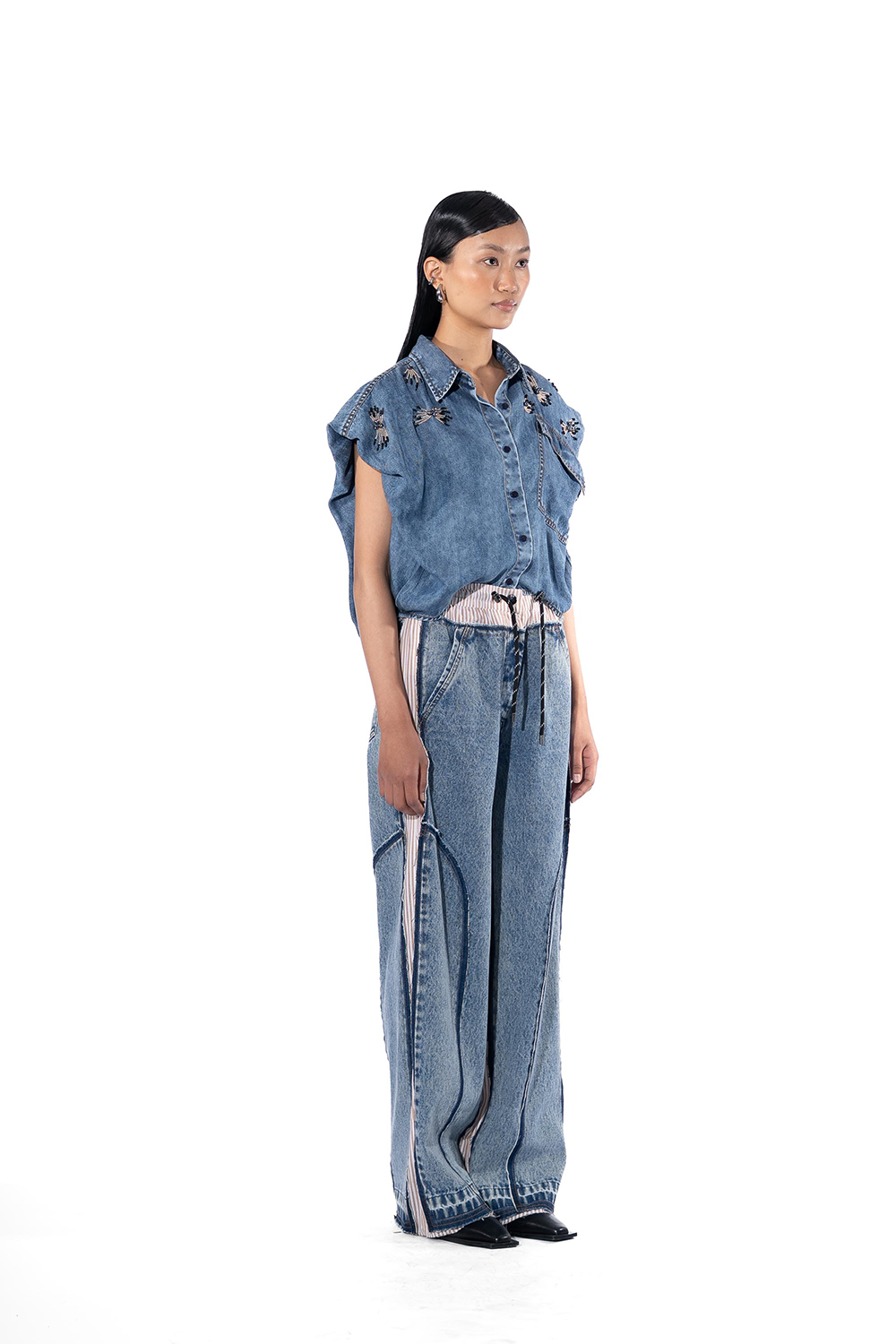 Vessa Denim Top