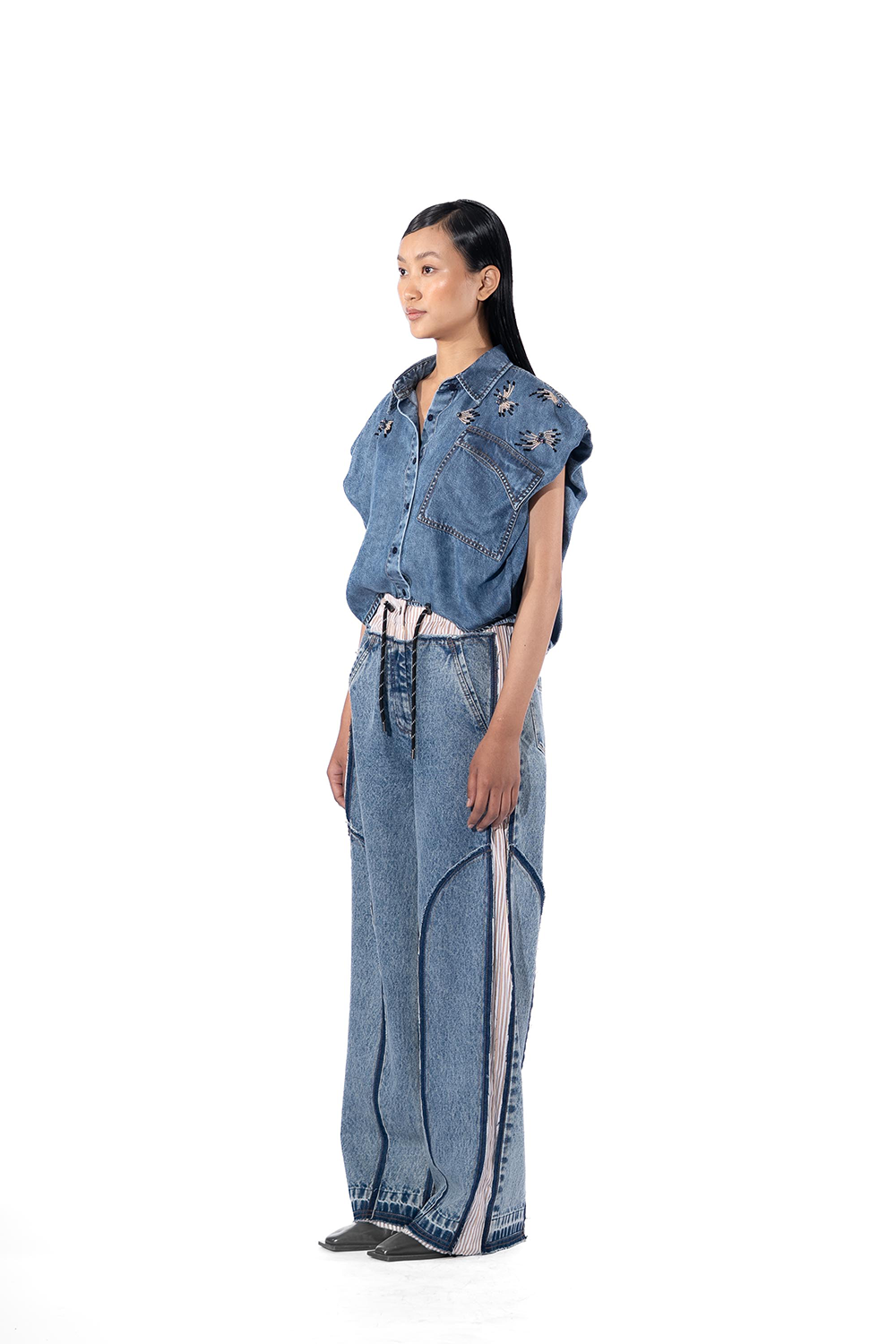 Vessa Denim Top