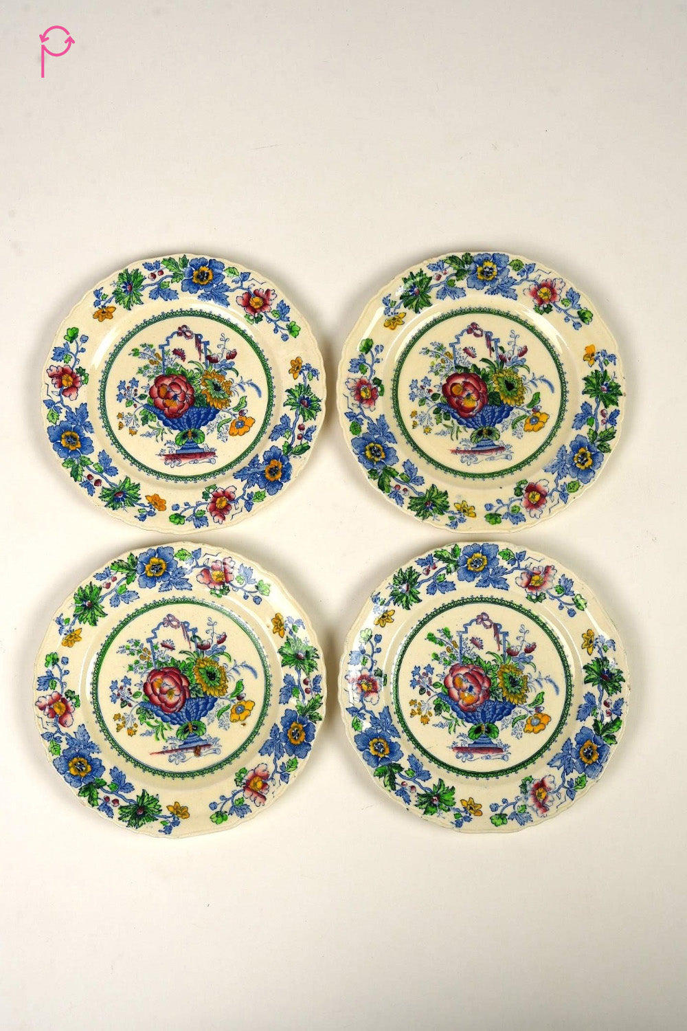 Preloved Vintage Mason's Strathmore Vintage Side Plates (Set of 4)