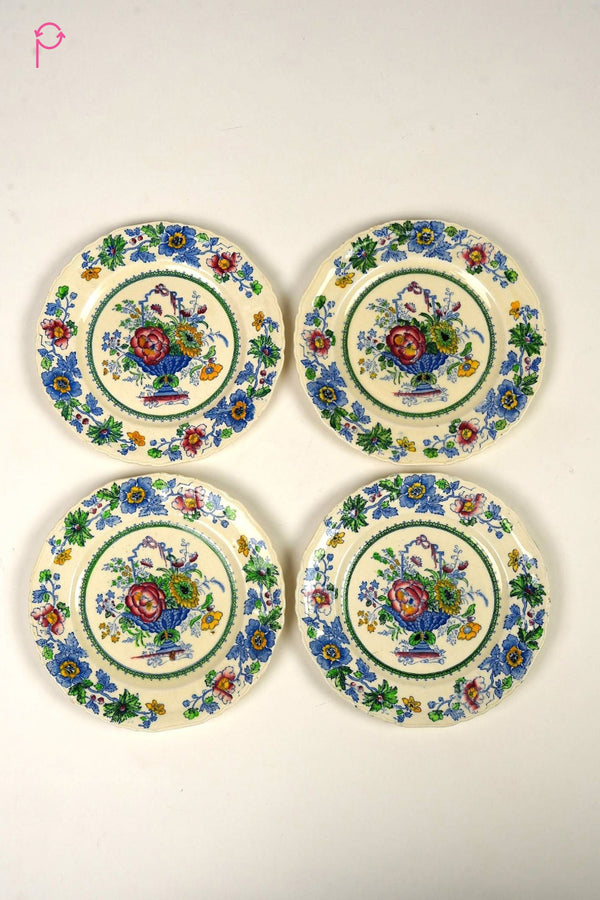 Preloved Vintage Mason's Strathmore Vintage Side Plates (Set of 4)