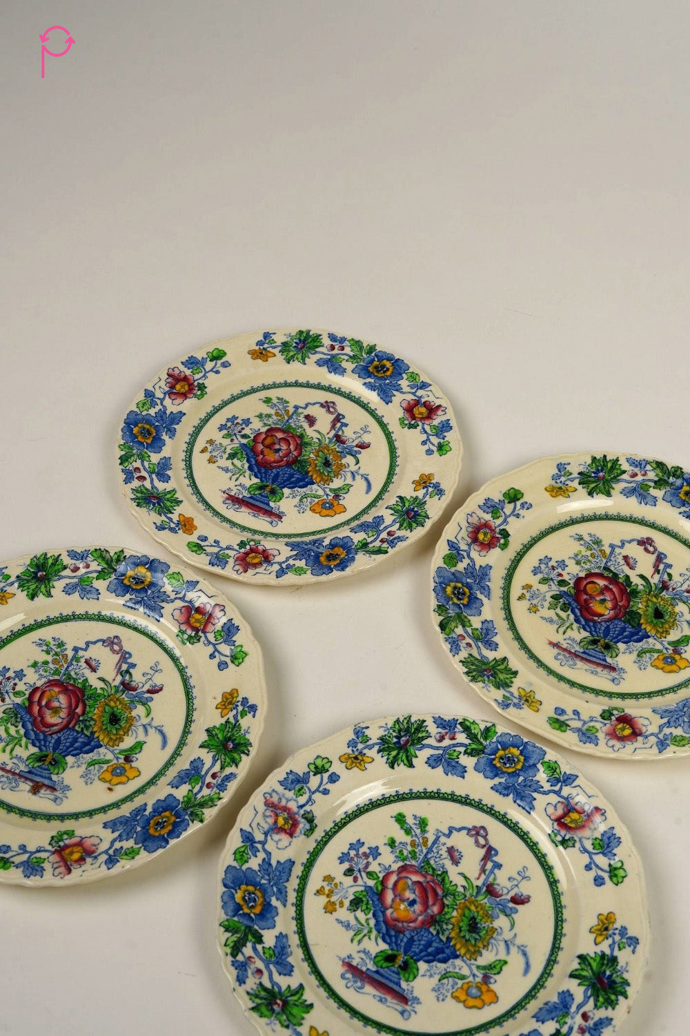 Preloved Vintage Mason's Strathmore Vintage Side Plates (Set of 4)