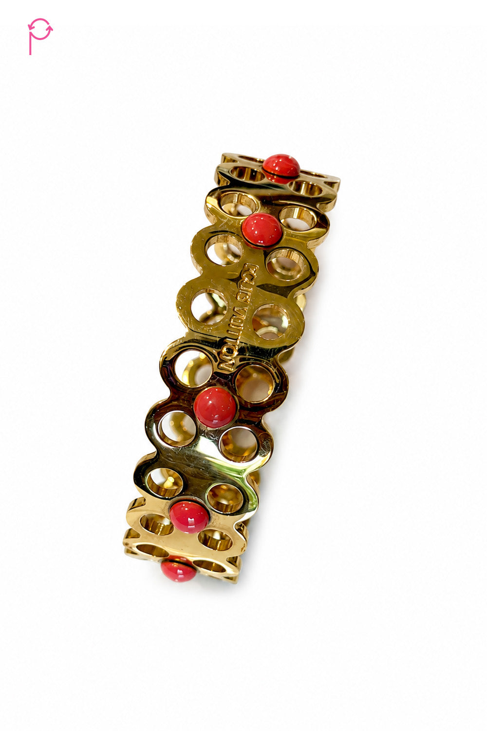 Preloved Louis Vuitton bracelet with coral details