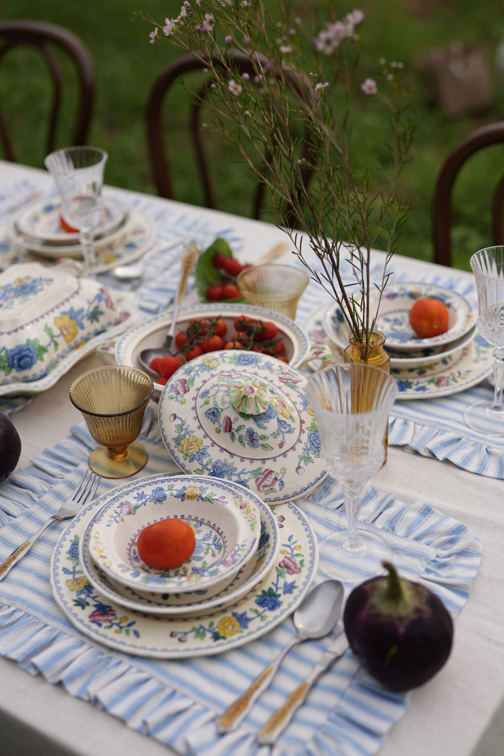 Antique Mason's Regency Dinner Set (24 piece)