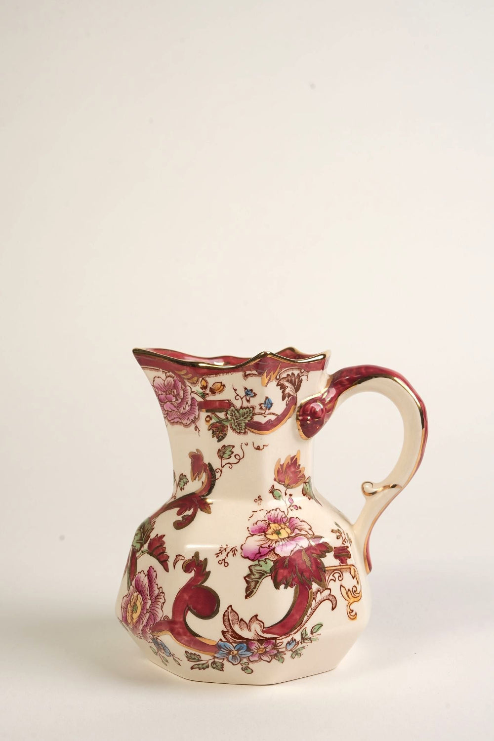 Preloved Vintage Mason's Mandalay Jug With Gilt Rim
