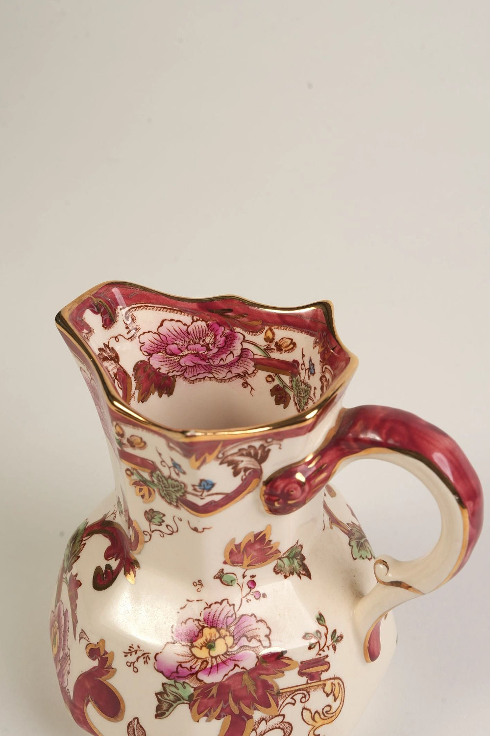 Preloved Vintage Mason's Mandalay Jug With Gilt Rim