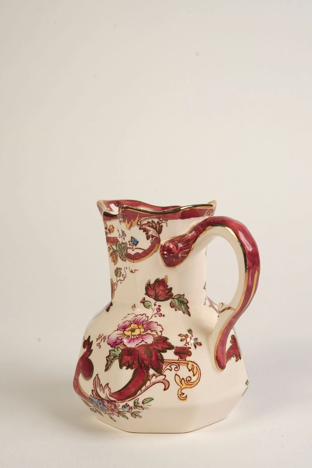 Preloved Vintage Mason's Mandalay Jug With Gilt Rim