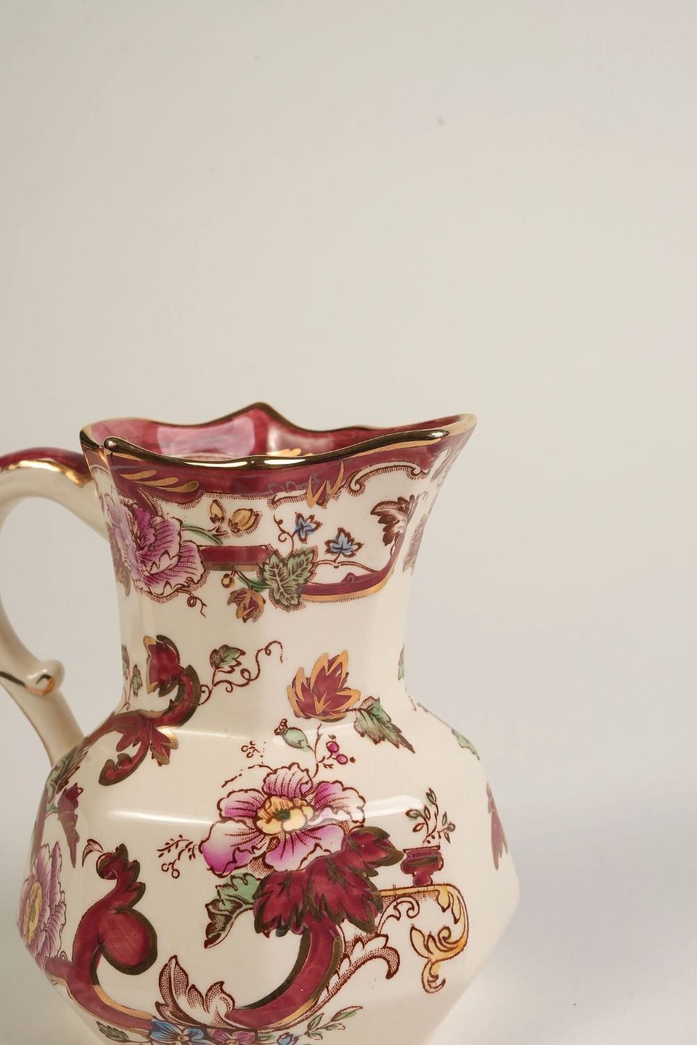 Preloved Vintage Mason's Mandalay Jug With Gilt Rim