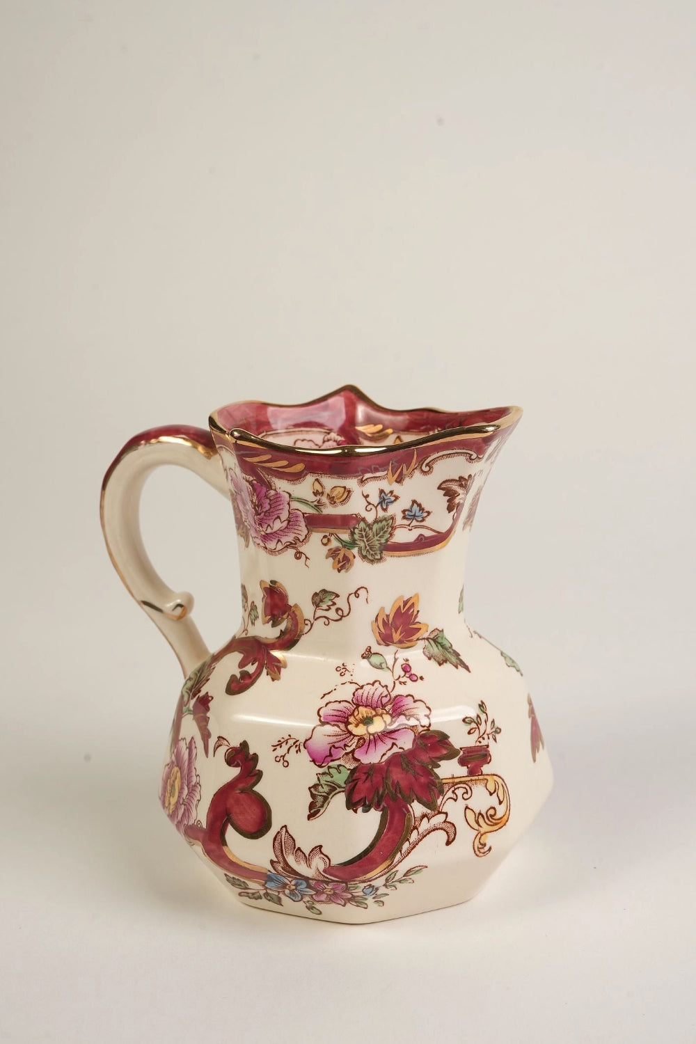 Preloved Vintage Mason's Mandalay Jug With Gilt Rim
