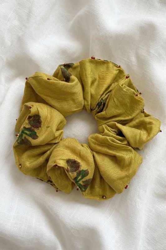 Nimbu Silk Scrunchie