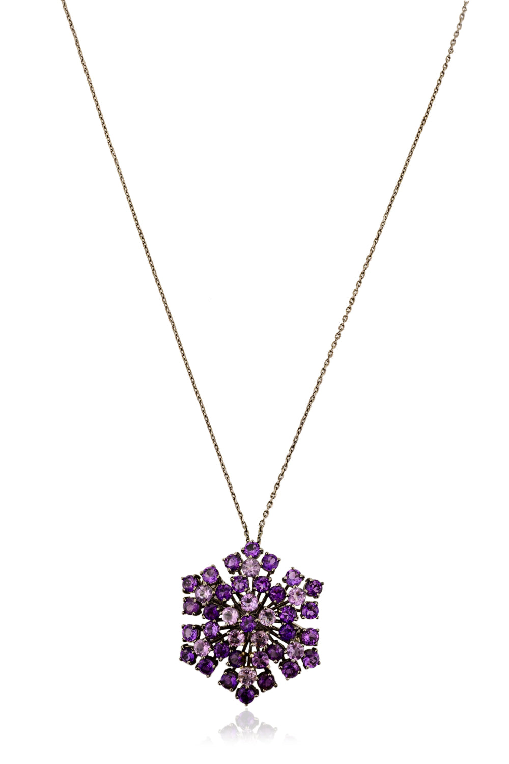 Amethyst Flower Brooch/Pendant