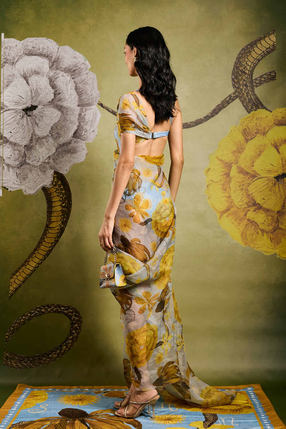 Primordi Maillot with Draped Trail