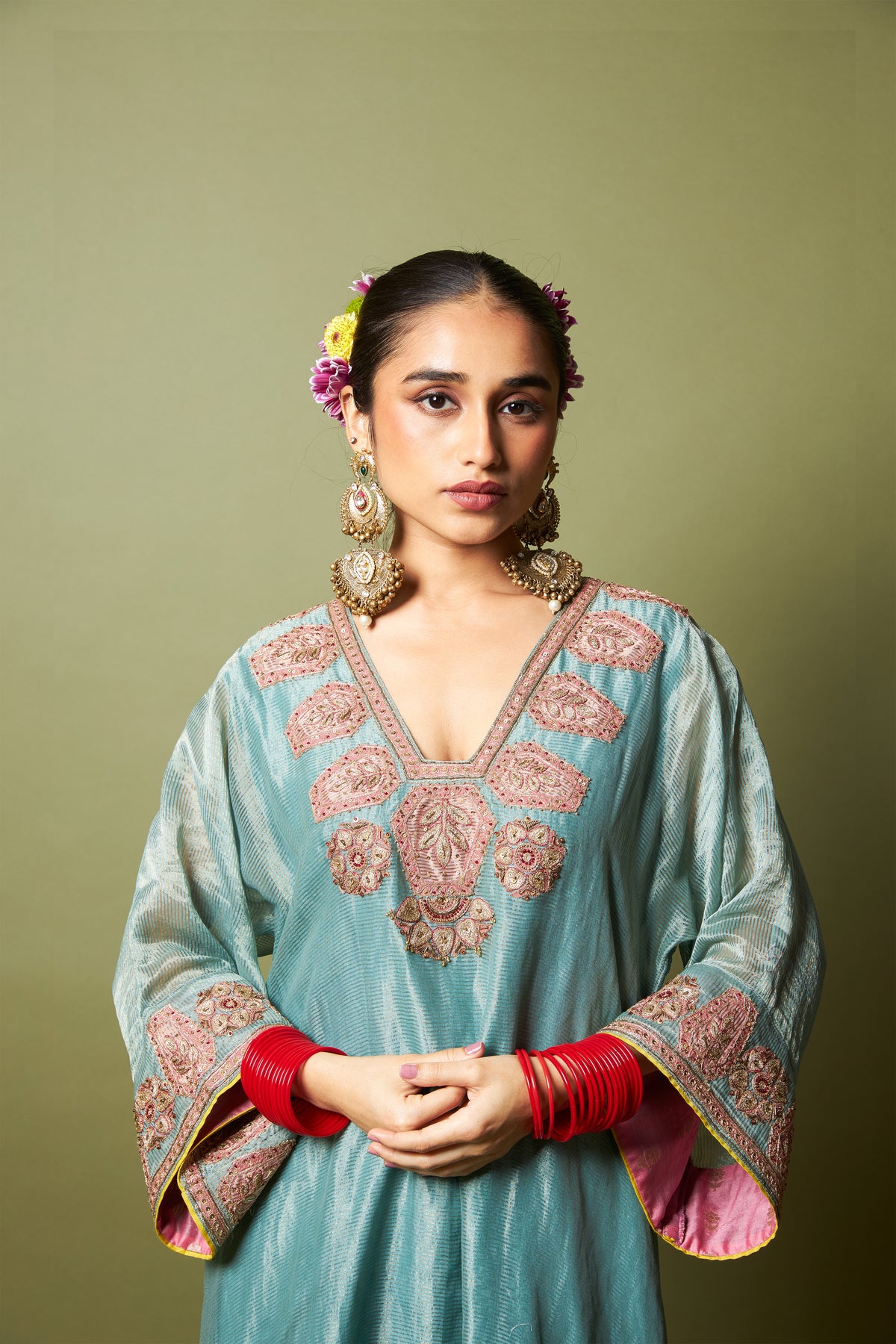 Neelam Riwaaz Embroidered Kaftan Set