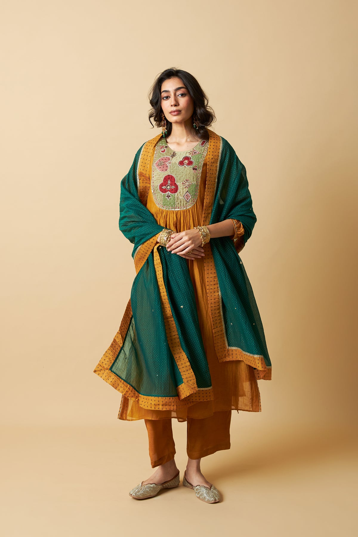 Genda Phool Embroidered Kurta Set