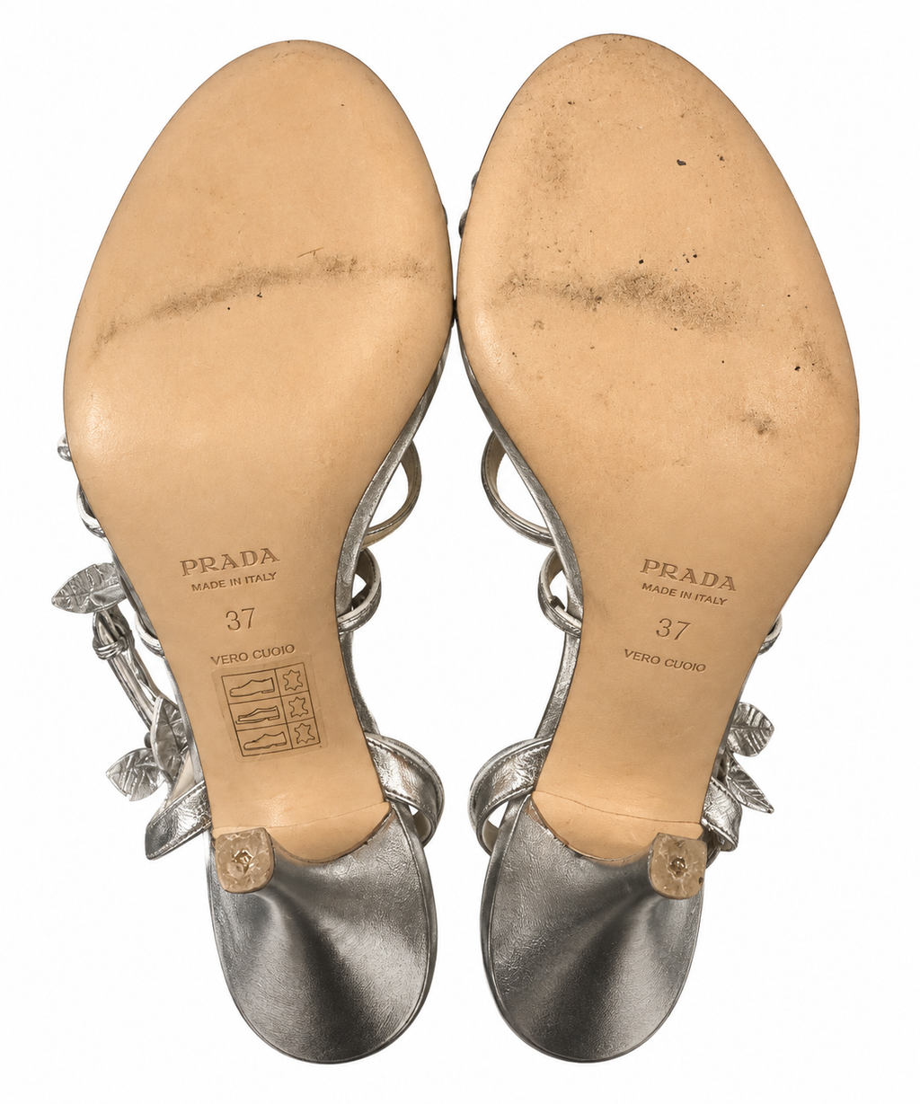 Preloved Prada silver heels