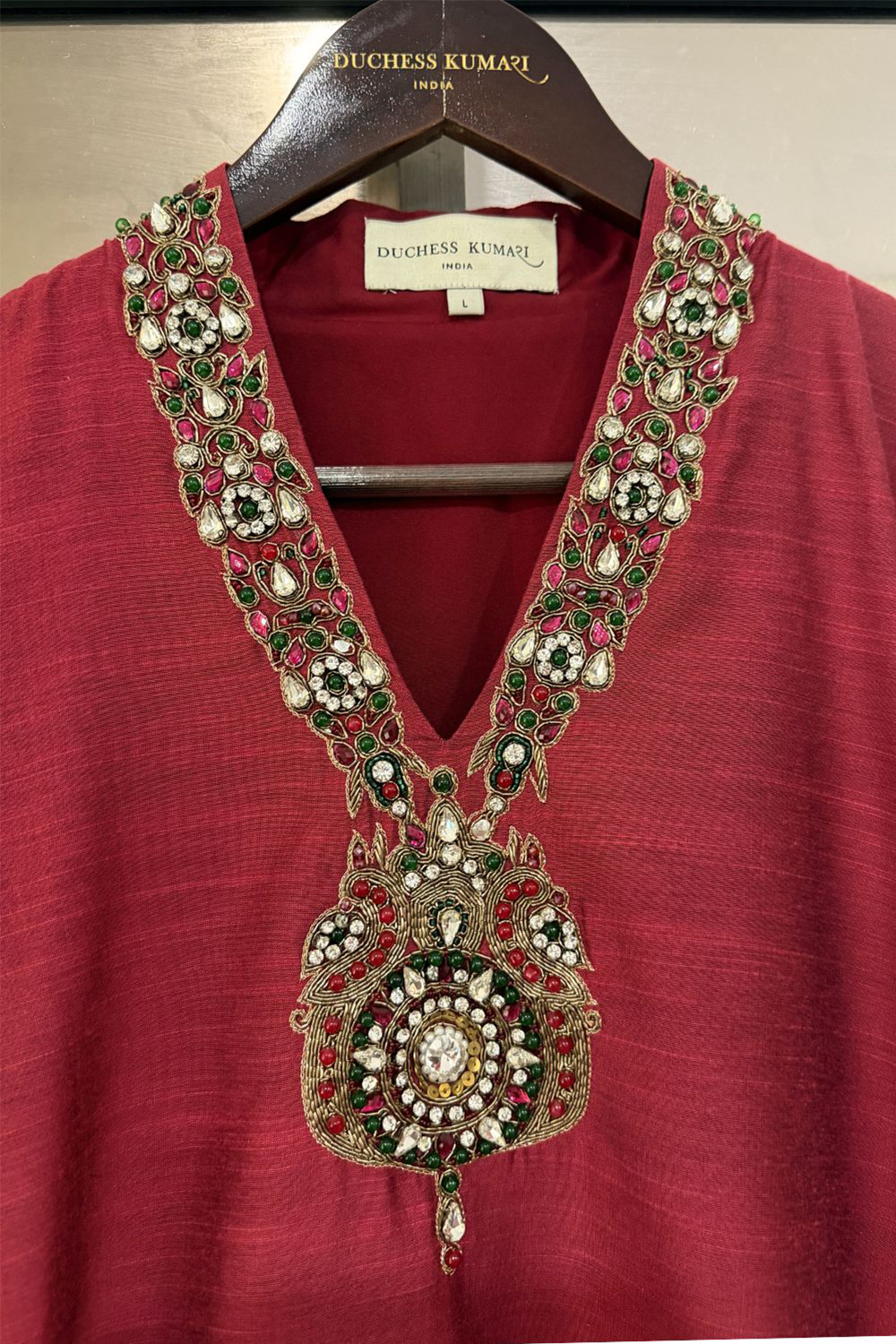 Royal Durbar Tunic Red