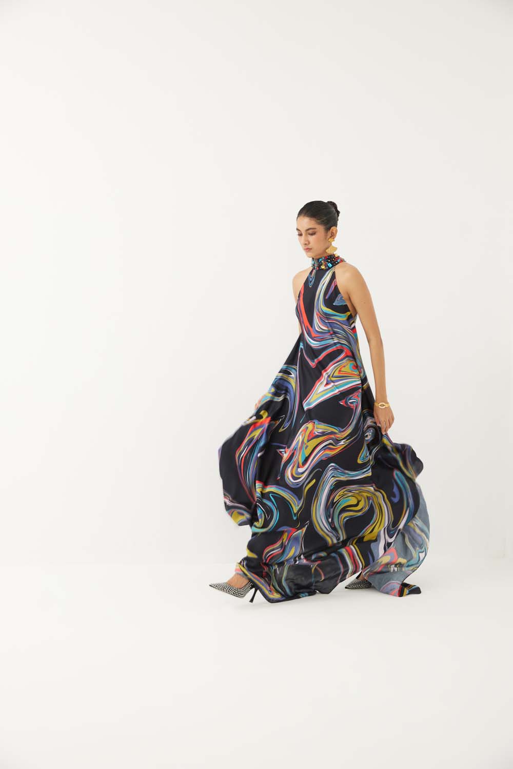 Galaxy Halter Dress
