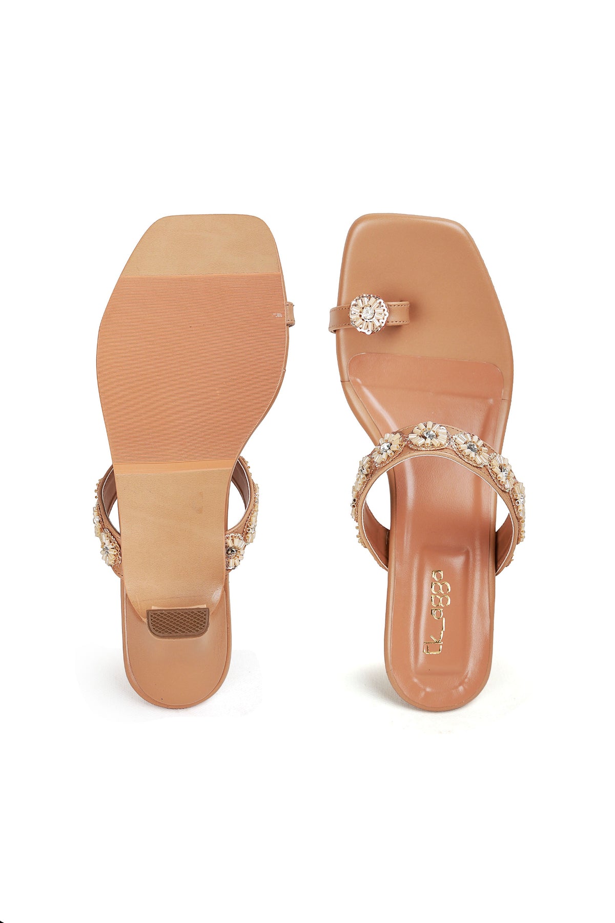 Strap Embellished Heels