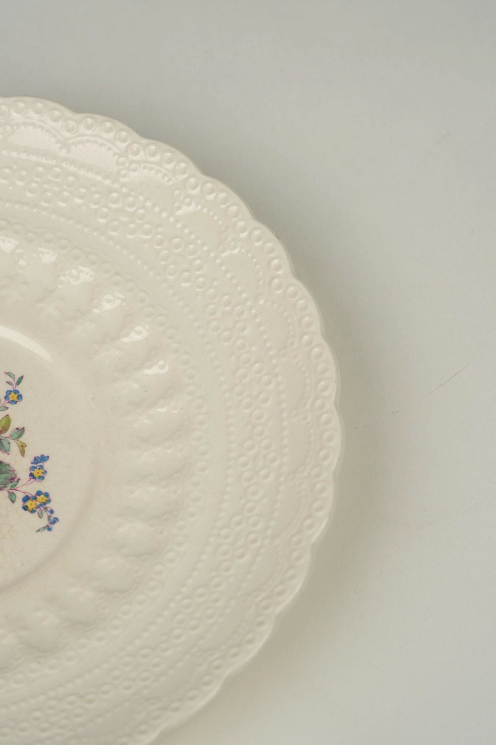 Spode Copeland English Pink Rose Embossed Plates | Set of 8