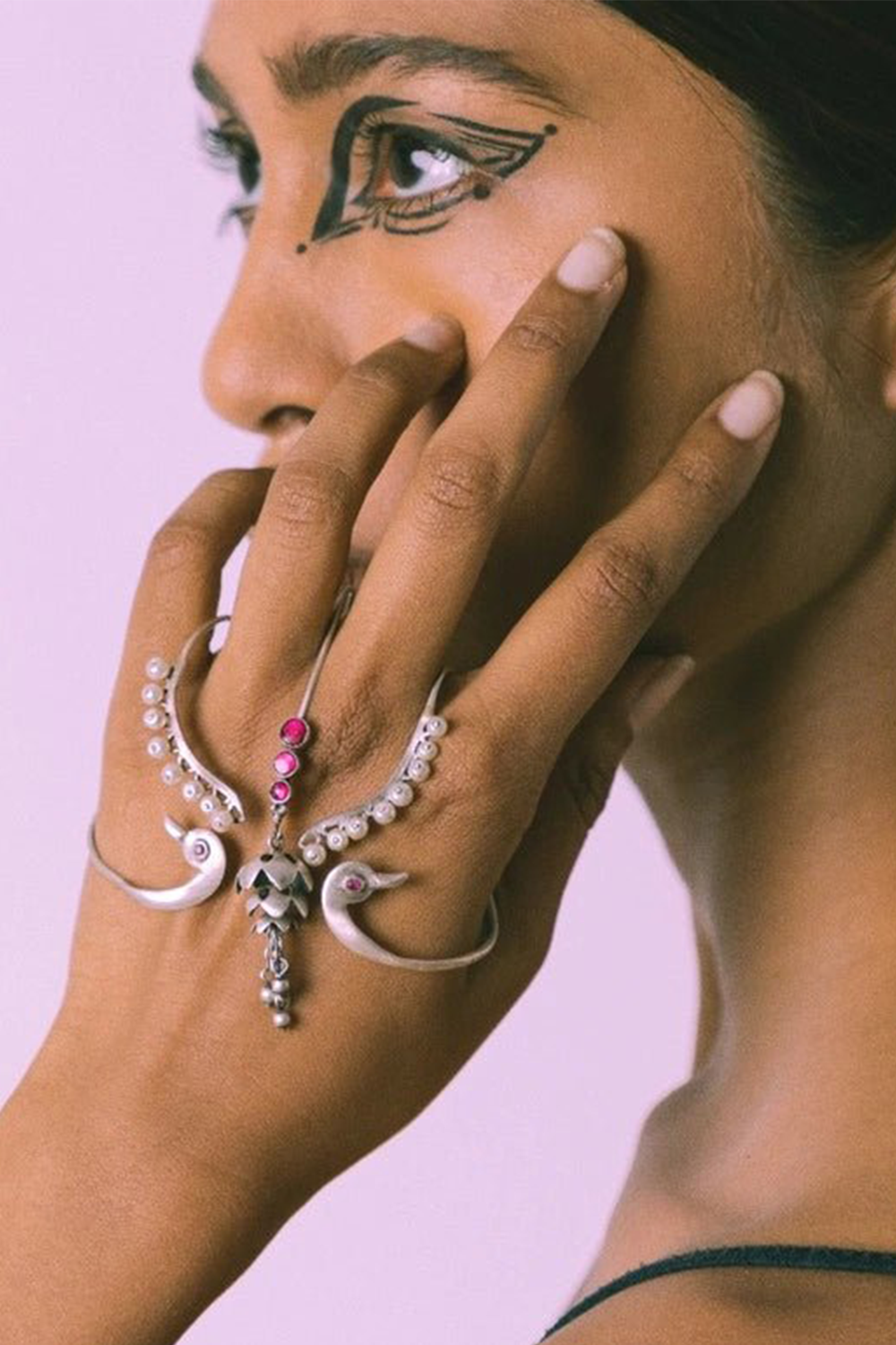Twin Flames Palm Cuff