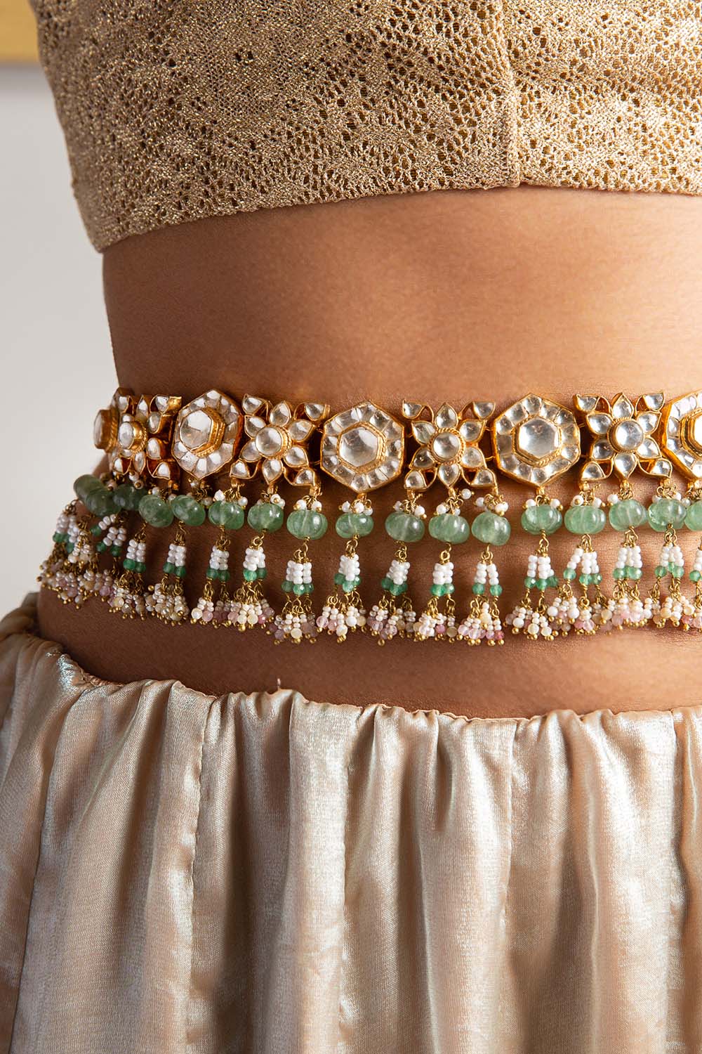 Sarisha Kundan Waist Belt