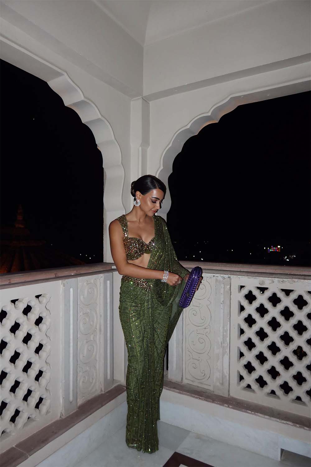 Eman Draped Skirt Saree Set