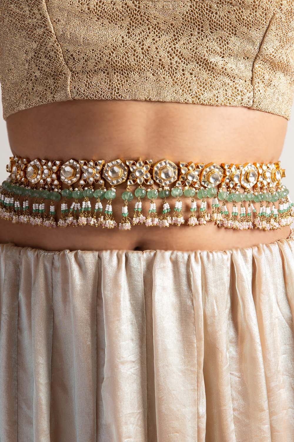 Sarisha Kundan Waist Belt