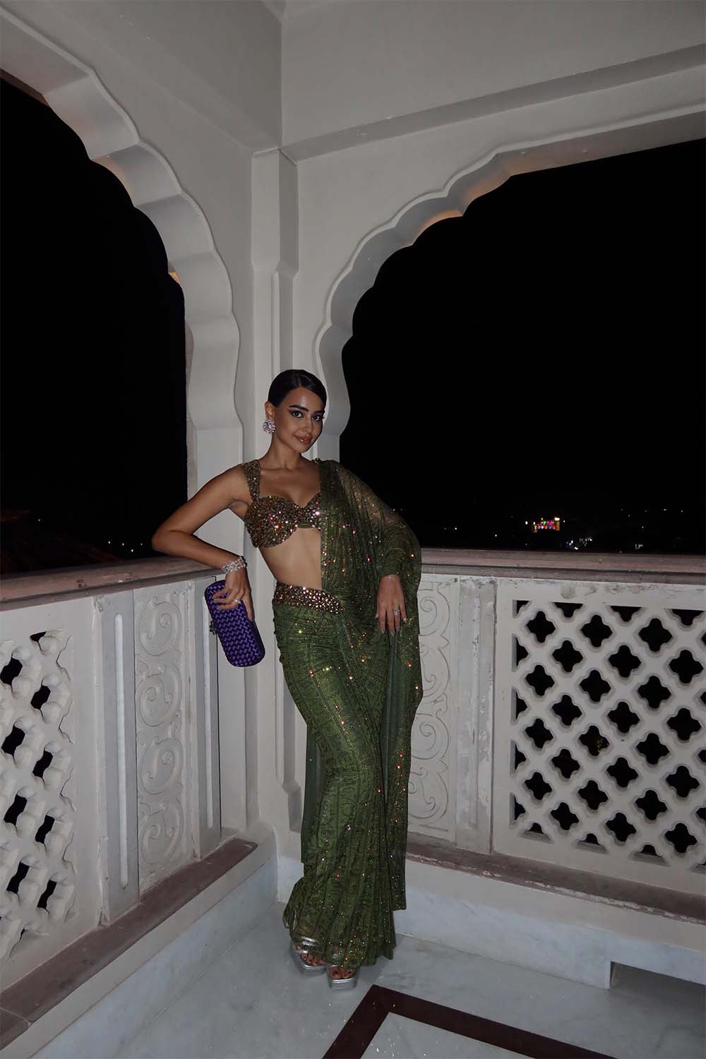 Eman Draped Skirt Saree Set
