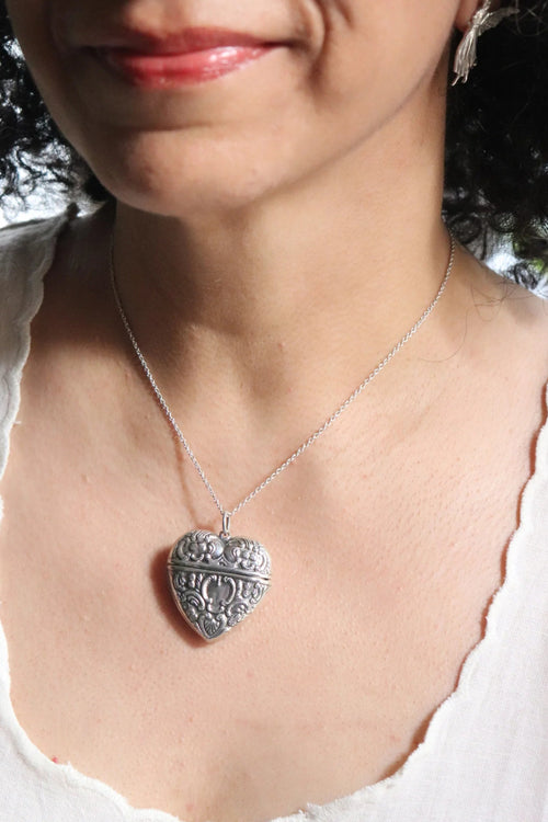 Victorian Heart Locket Pendant